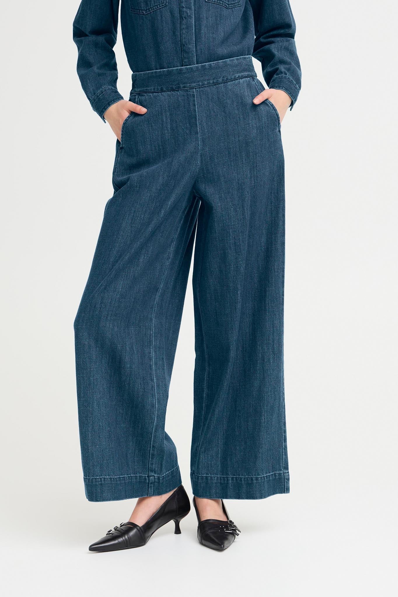 Weite Hose aus Denim - Mix - Blossom Hair & Fashion
