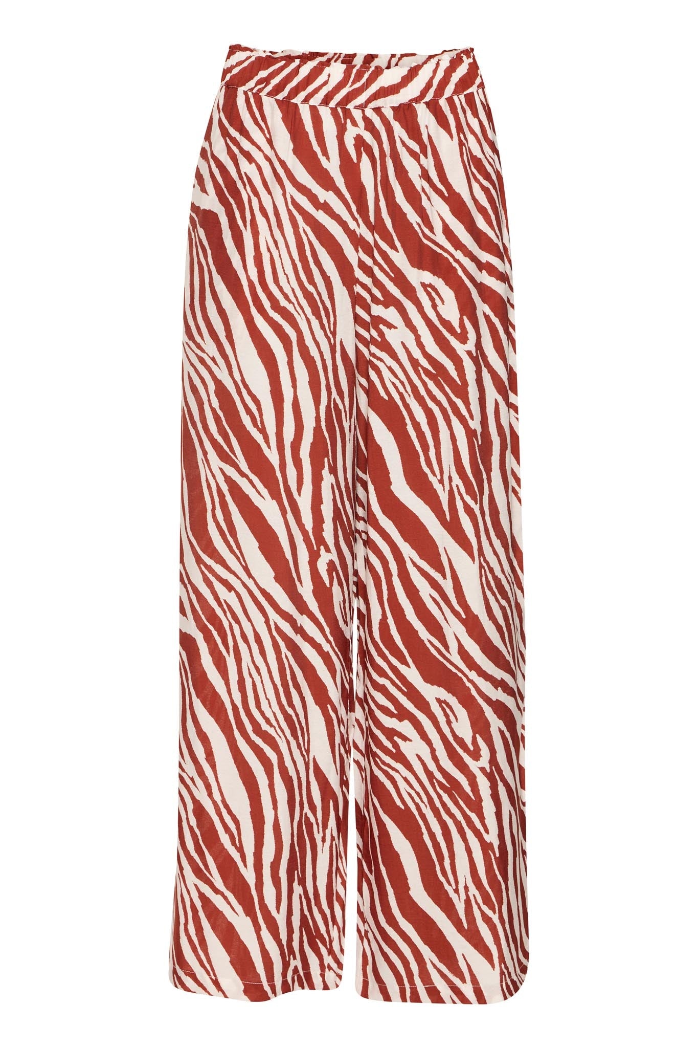 Weite Hose mit Animalprint und elastischem Bund - Blossom Hair & Fashion