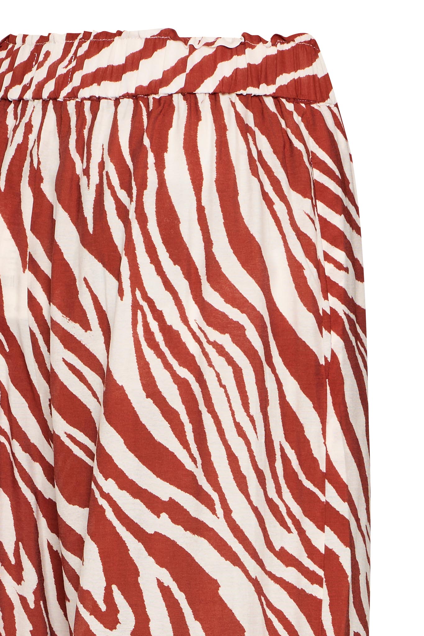 Weite Hose mit Animalprint und elastischem Bund - Blossom Hair & Fashion