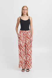 Weite Hose mit Animalprint und elastischem Bund - Blossom Hair & Fashion