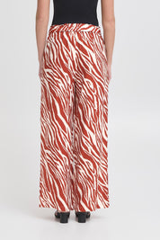 Weite Hose mit Animalprint und elastischem Bund - Blossom Hair & Fashion