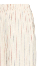 Wide Leg Hose gestreift gestreift oder beige - Blossom Hair & Fashion
