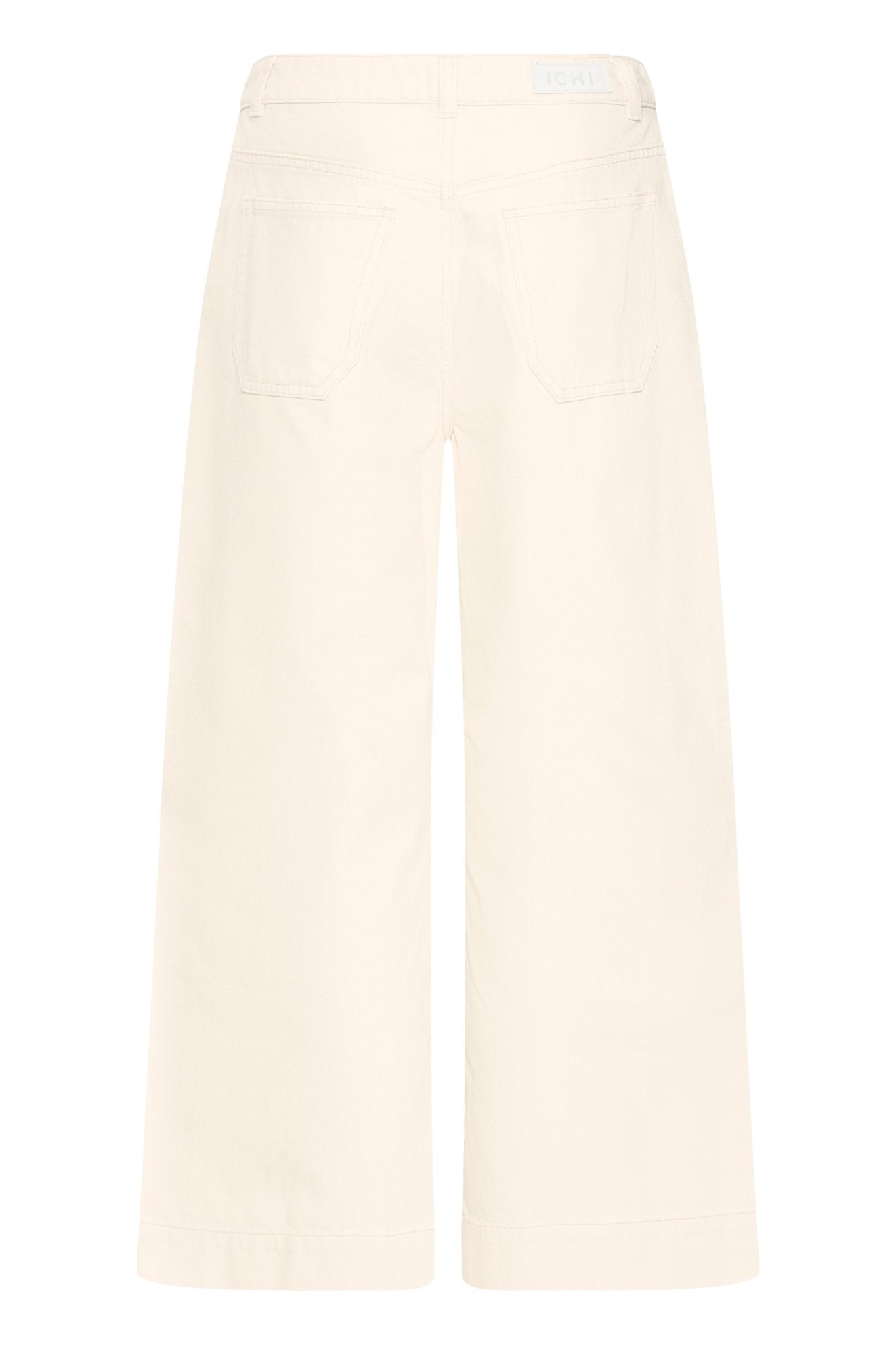 Wide Leg Hose in Creme mit geradem Bein - Blossom Hair & Fashion