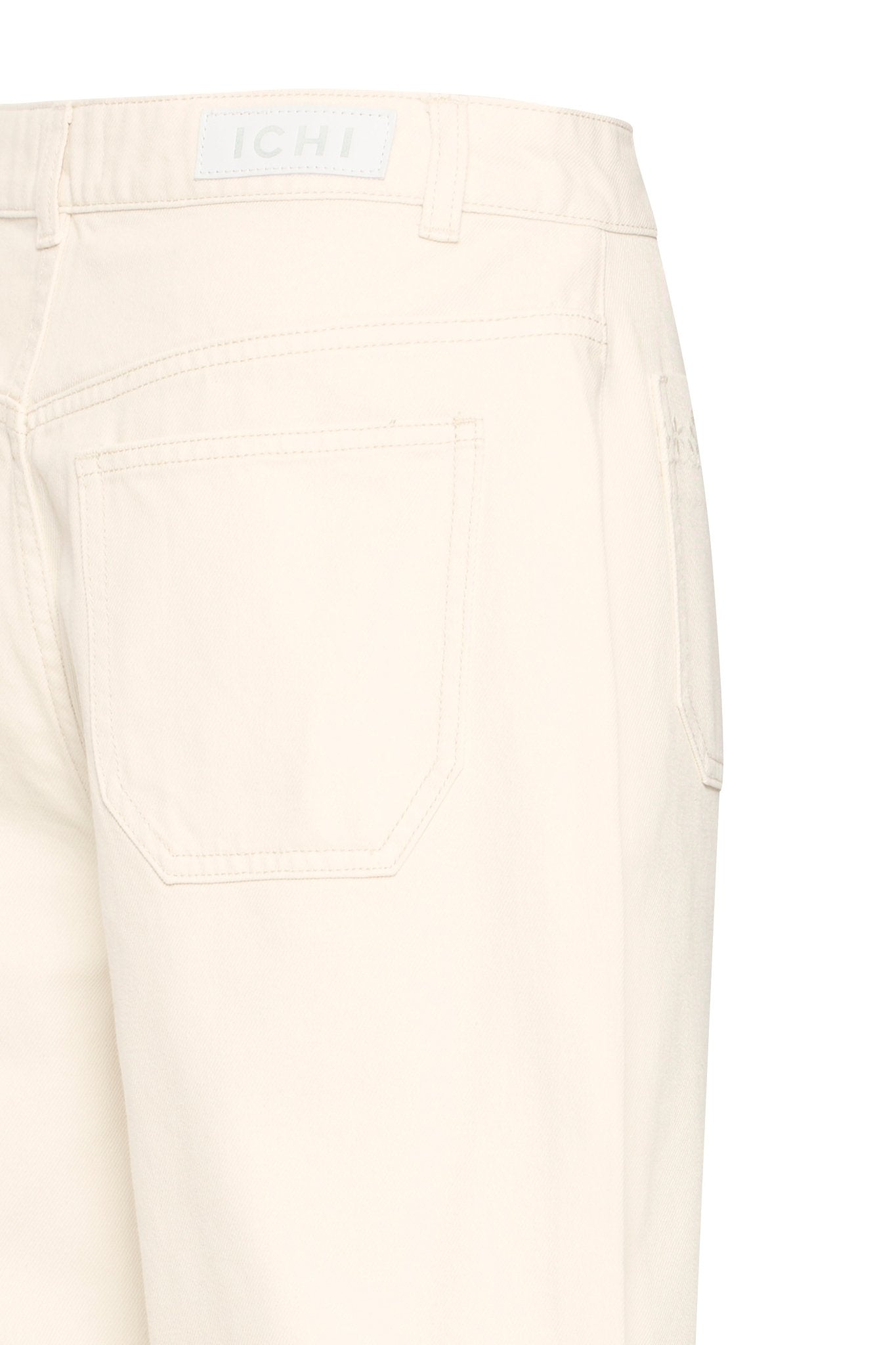 Wide Leg Hose in Creme mit geradem Bein - Blossom Hair & Fashion