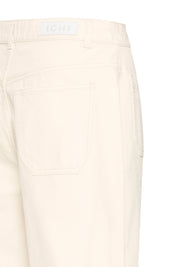 Wide Leg Hose in Creme mit geradem Bein - Blossom Hair & Fashion