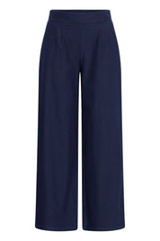 Wide Leg Hose in Pastellgelb oder blau mit hohem Bund - Blossom Hair & Fashion