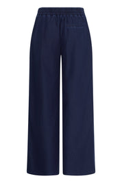 Wide Leg Hose in Pastellgelb oder blau mit hohem Bund - Blossom Hair & Fashion