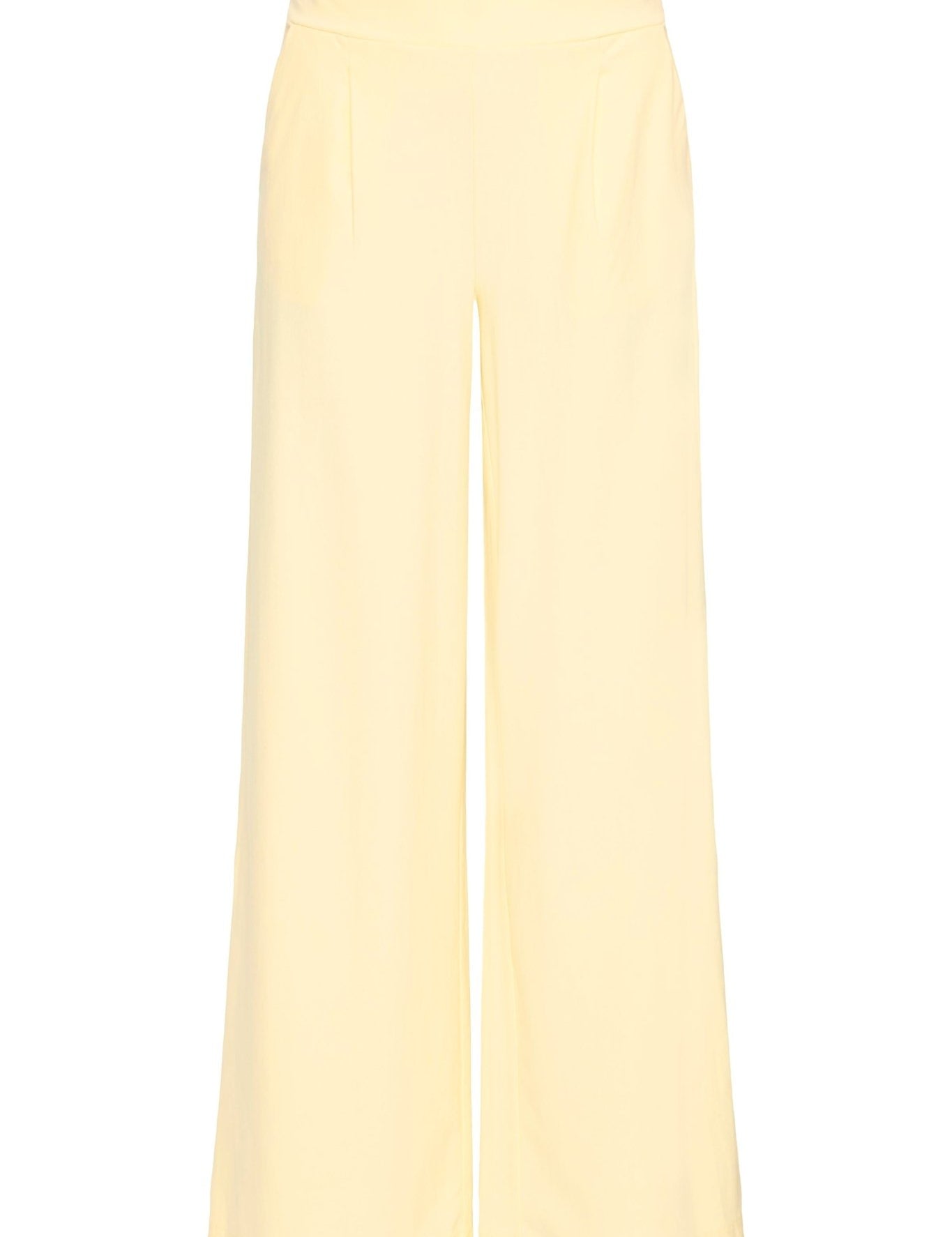Wide Leg Hose in Pastellgelb oder blau mit hohem Bund - Blossom Hair & Fashion