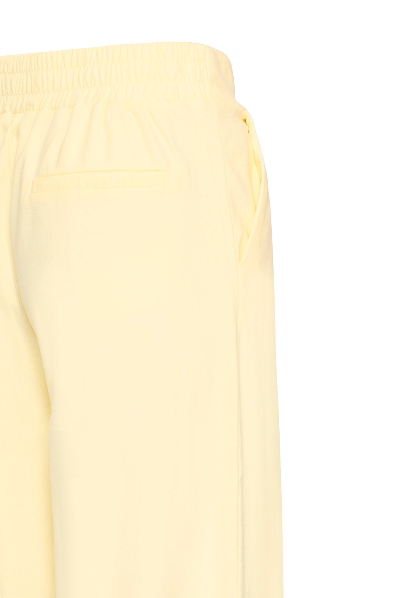 Wide Leg Hose in Pastellgelb oder blau mit hohem Bund - Blossom Hair & Fashion