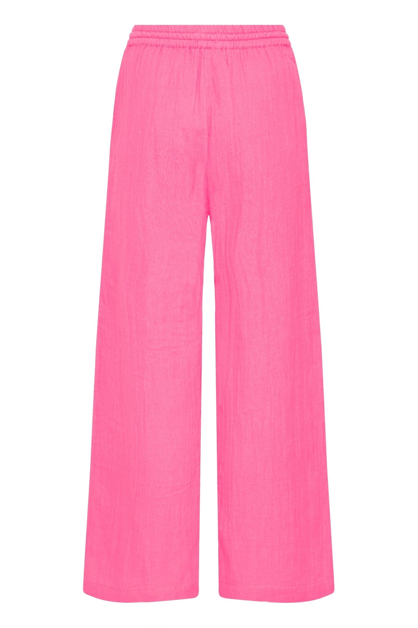 Wide Leg Hose in Pink oder Grün - Blossom Hair & Fashion
