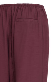 Wide Leg Hose mit Bindeband in Bordeaux - Blossom Hair & Fashion