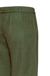 Wide Leg Hose mit Bindeband Olivgrün - Blossom Hair & Fashion