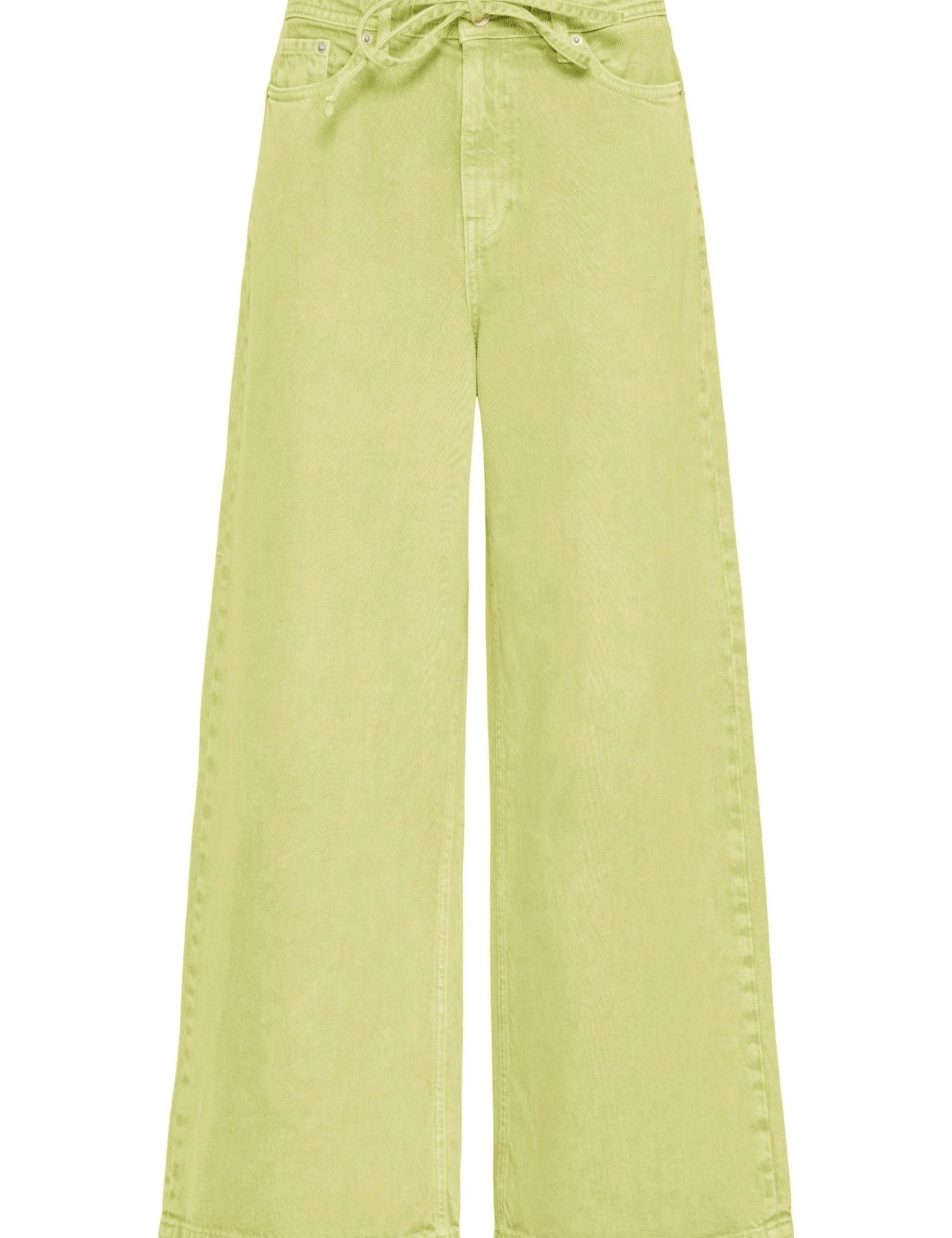 Wide Leg Jeans in Hellgrün aus 100% Baumwolle - Blossom Hair & Fashion