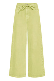 Wide Leg Jeans in Hellgrün aus 100% Baumwolle - Blossom Hair & Fashion