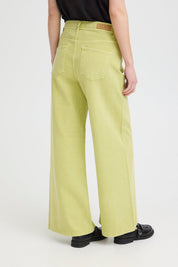 Wide Leg Jeans in Hellgrün aus 100% Baumwolle - Blossom Hair & Fashion