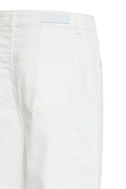 Wide Leg Jeans in Weiß mit geradem Bein - Blossom Hair & Fashion