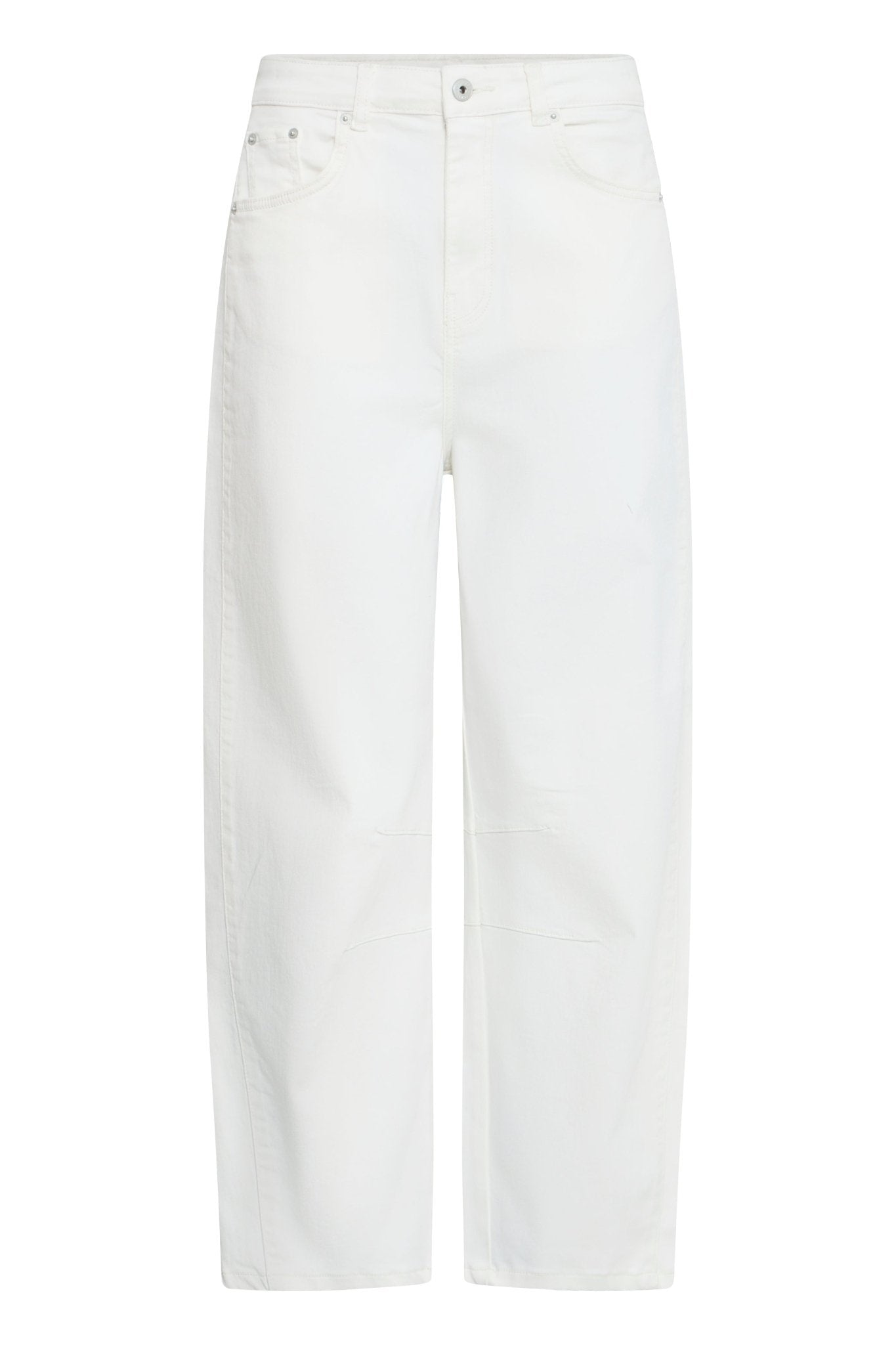 Wide Leg Jeans in Weiß mit geradem Bein - Blossom Hair & Fashion