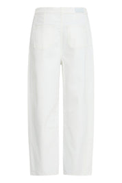 Wide Leg Jeans in Weiß mit geradem Bein - Blossom Hair & Fashion
