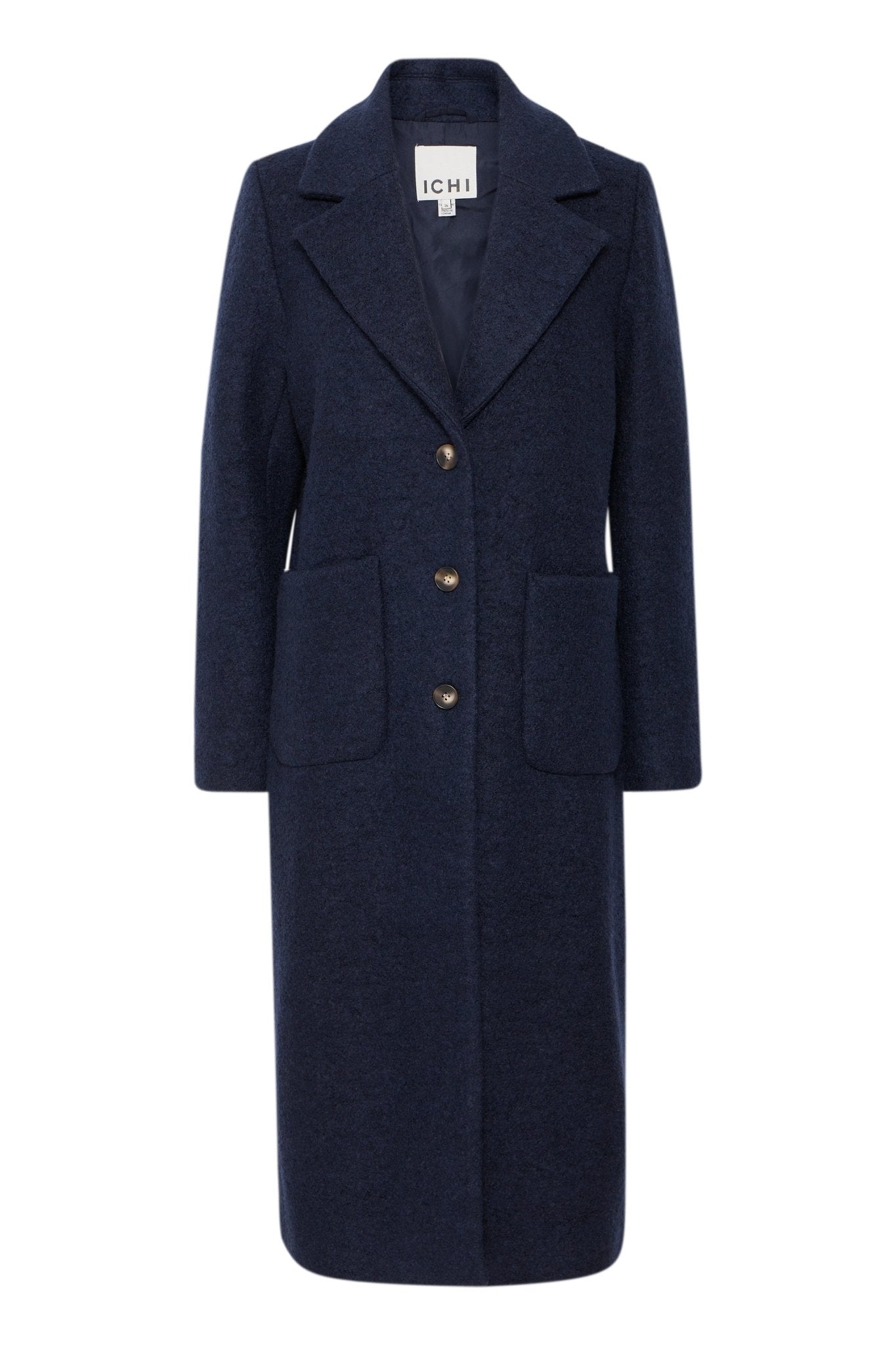 Wollmantel Regular Fit navy - Blossom Hair & Fashion